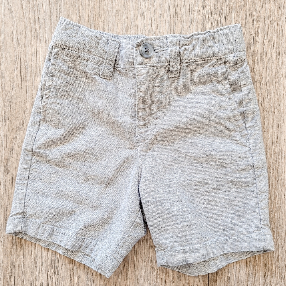 Old Navy gray knit shorts w/ adjustable waist 2T